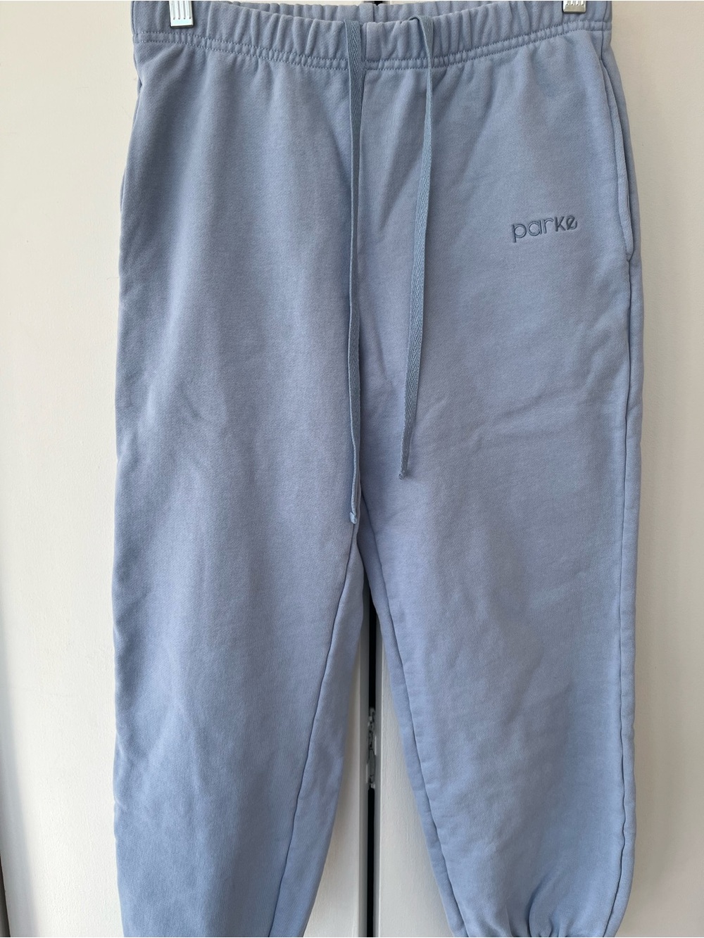 Parke Towel Terry Drawstring Sweatpants- Size XS-Something Blue